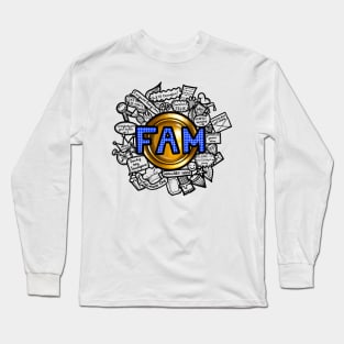 Fam doodle (black) Long Sleeve T-Shirt